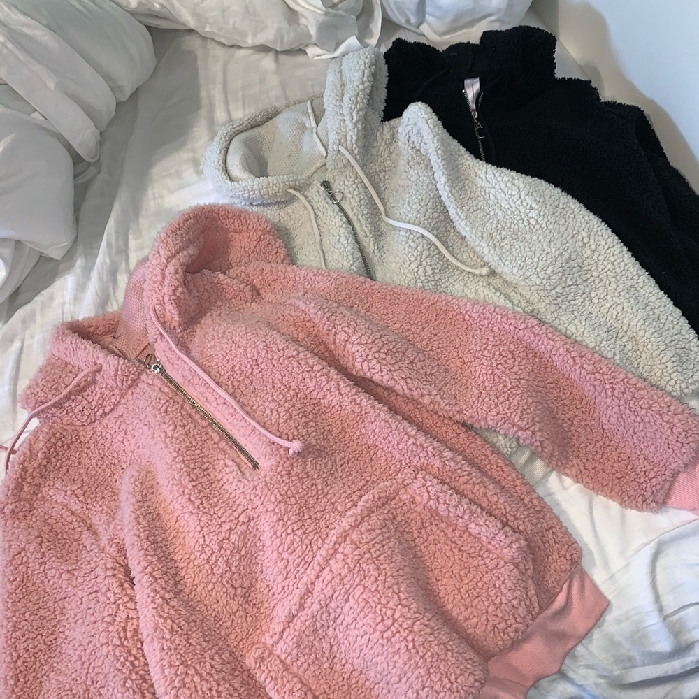 Fluffy hoodies